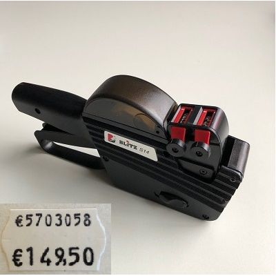 Klika - Pinza de precio BLITZ S14 2 líneas 8+6