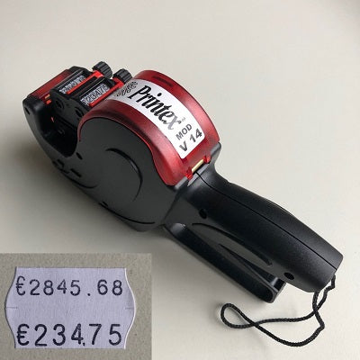 Klika -  Prijstang Printex V14 2 regels 8+6