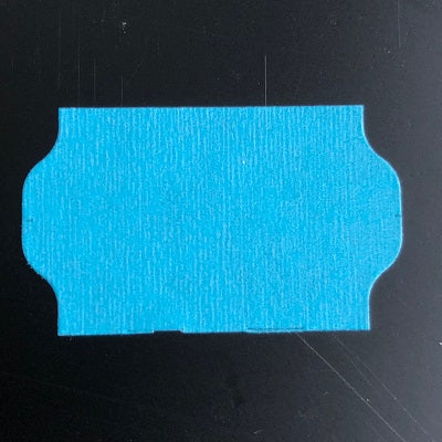Klika -  Etiket 3219 blauw perm golfrand 30.000 3 stuks