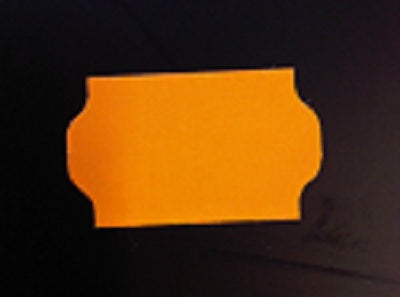 Klika - Etiquette 3219 orange fluo amovible 30 000