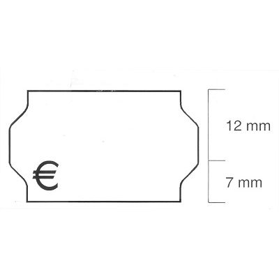 Klika -  Etiket 3219 wit afneembaar 30.000