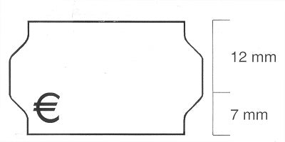 Klika - Etiquette 3219 blanche amovible 30 000