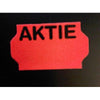 Klika -  Etiket 3219 fluor rood AKTIE