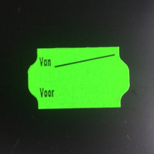 Klika - Etichetta 3219 verde fluoro dim. Da Per 2 pezzi