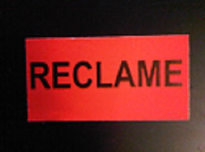 Klika - Label 3719 rojo flúor PUBLICIDAD