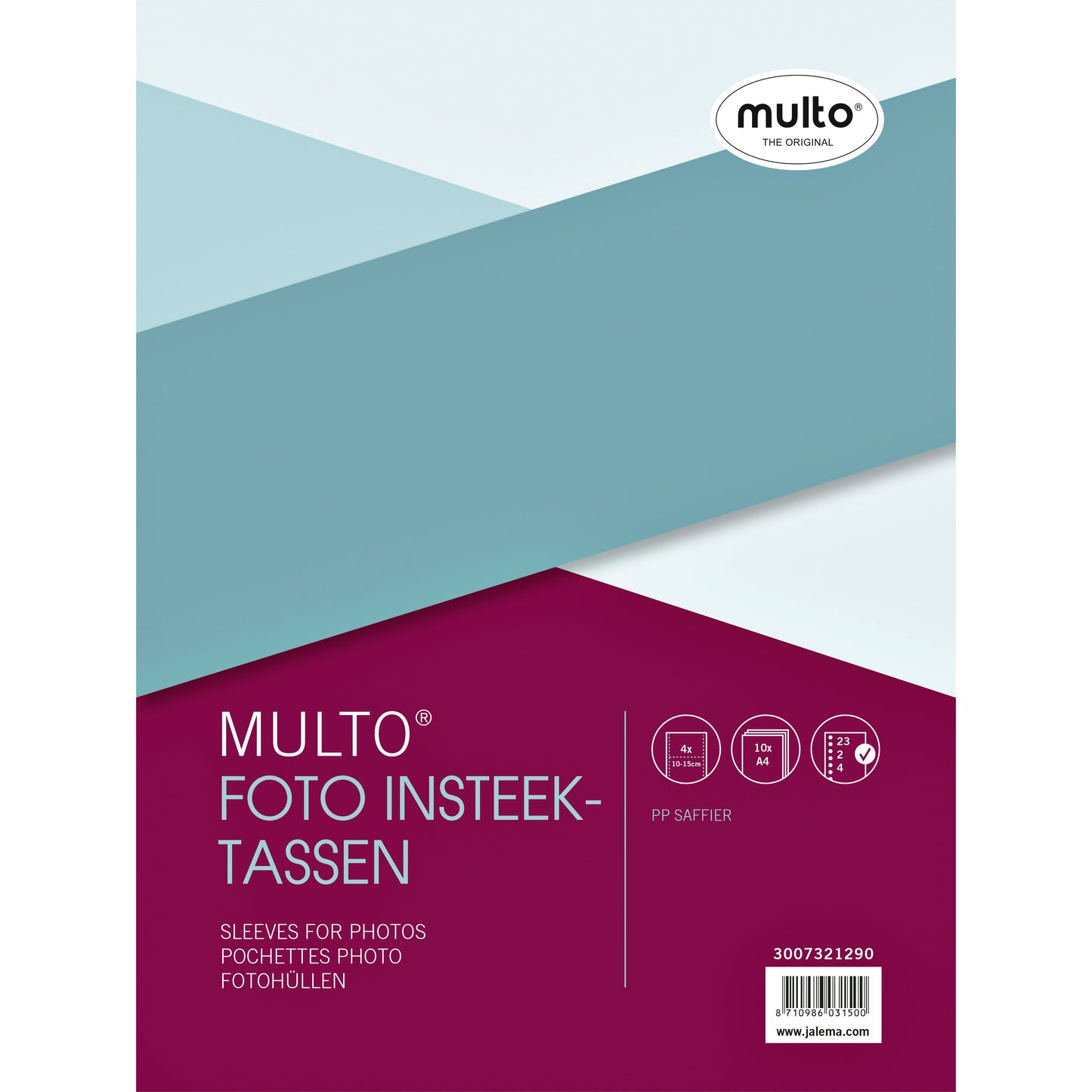 Multo - Borsa fotografica a4 23r 10x15 cm pp 4 scomparti tr 10 pz | 10 pezzi