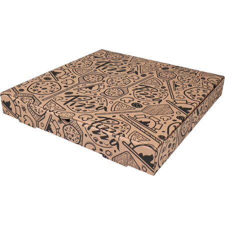 Klika -  Pizzadoos | golfkarton | 30x30x3cm | bruin | 150 stuks