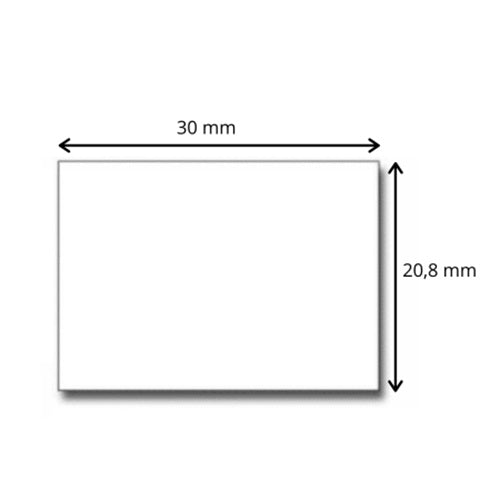 Klika -  Etiket PB-3 208 wit permanent