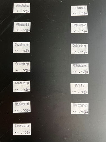 Klika - Price tongs Judo FOOD > texts< + 8 2 pcs