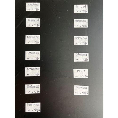 Klika - Pinzas de precio Judo ALIMENTOS > textos< + 8 2 piezas