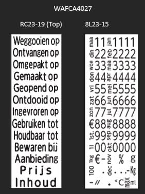 Klika - Price tongs Judo FOOD > texts< + 8 2 pcs