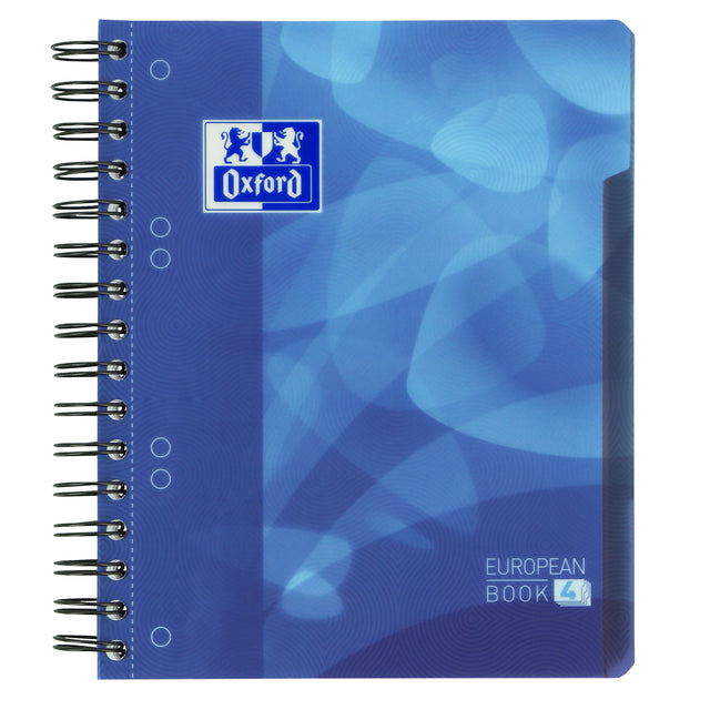 Oxford - Projectboek School A5+ 6-gaats lijn 120vel blauw | 5 stuks