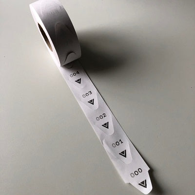 Klika - Sequence number roll white 2000 pieces per roll