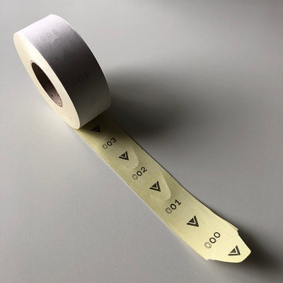Klika - Sequence number roll yellow 2000 pieces per roll 30 pieces