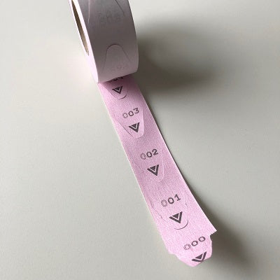 Klika - Sequence number roll red 2000 pieces per roll