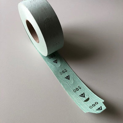 Klika -  Volgnummerrol groen 2000 stuks per rol