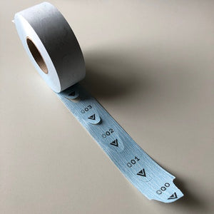 Klika - Sequence number roll blue 2000 pieces per roll 30 pieces