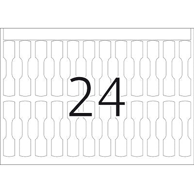 Klika - Juwelieretikett 49x10 mm Box 5.000 Stk