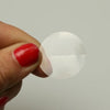 Klika -  Etiket 25 mm rond transp perf 2000 stuks