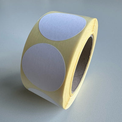 Klika -  Etiket 50 mm rond wit 1000 rol 14 stuks