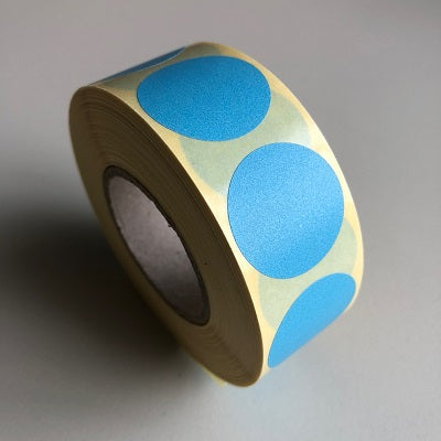 Klika - Etiket 25 mm rond blauw 1000 rol