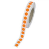 Klika -  Etiket 12 mm rond fluor oranje 1000 rol