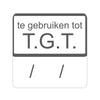 Klika -  Etiket gebruiken TGT wit/magenta 25x25mm