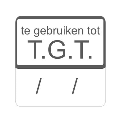 Klika - Utiliser étiquette TGT blanc/magenta 25x25mm