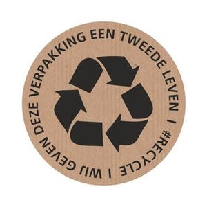 Klika - Etiquette marron 60mm #RECYCLE 250 pièces 7 pièces