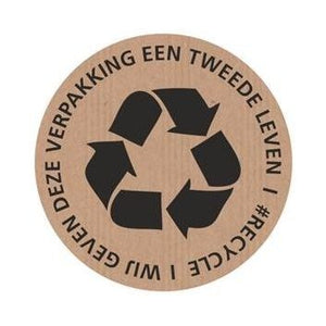Klika - Etichetta marrone 60mm #RECYCLE 250 pezzi 7 pezzi