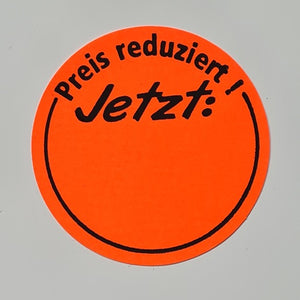 Klika -  Etiket fluor rood 35mm JETZT: