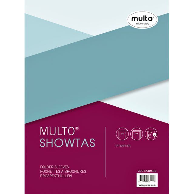 Multo - Showtas Multo A4 23r PP 0,08 mm Nerf | PAK A 10 Stück | 10 Stück