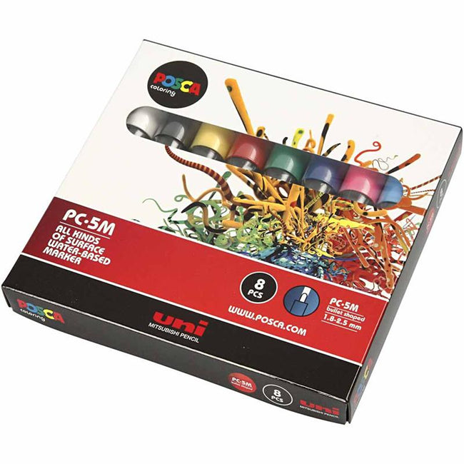 Posca -  Paintmarker uni  pc5m m 8st assorti