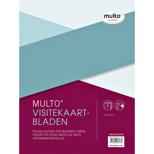 Multo -  Showtas  23r visitekaart a4 235x312mm 10st