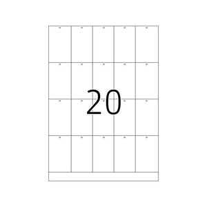 Klika - Etichetta appesa A4 inchiostro/laser 42x70 mm 2000 pz