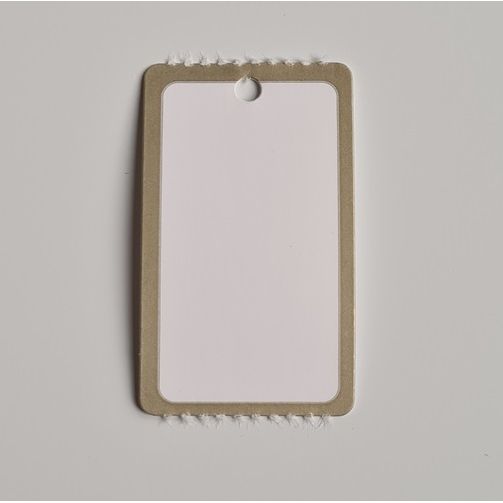 Klika -  Hangetiket op rol 25x42 mm GOUDrand 1000