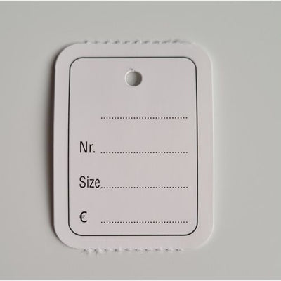 Klika -  Hangetiket op rol 30x40 mm bedrukt 1000