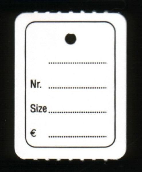 Klika - Etiqueta colgante en rollo 30x40mm impresa 1000 piezas