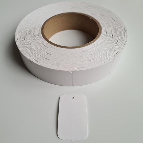 Klika - Hanging label on roll 30x50 mm blank no perf