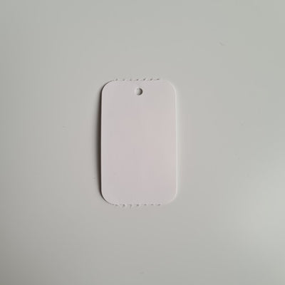 Klika - Hanging label on roll 30x50 mm blank no perf 10 pieces