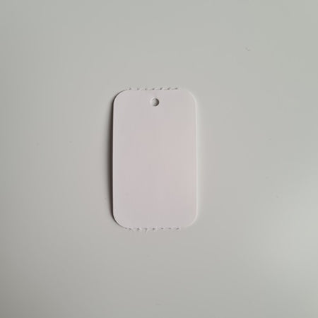 Klika -  Hangetiket op rol 30x50 mm blank no perf 10 stuks