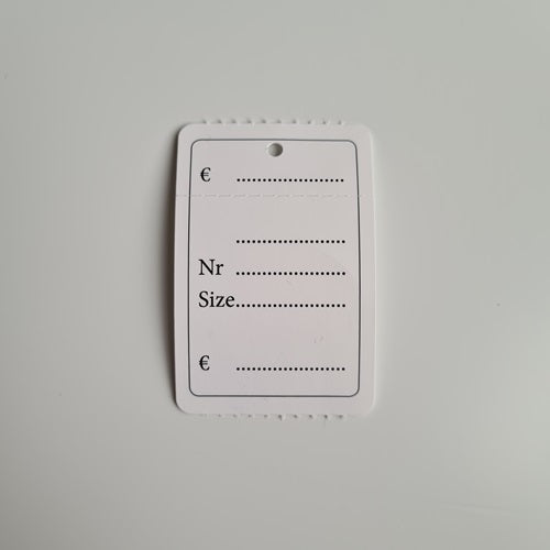 Klika -  Hangetiket op rol 40x60 mm bedrukt 1000