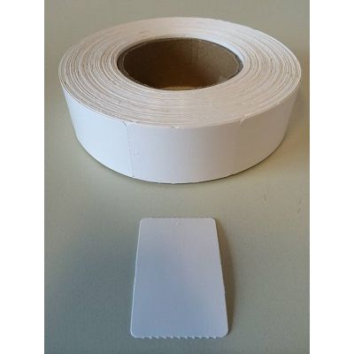 Klika - Hanging label on roll 40x60 mm white, no perf 11 pieces