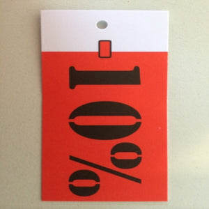 Klika -  Hangetiket 35x70 mm -10% gesneden 250st
