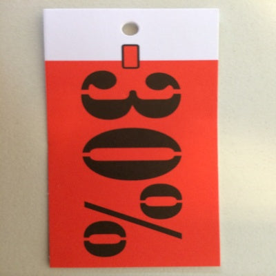 Klika - Etiqueta colgante 35x70 mm -30% corte 250ud