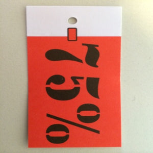 Klika - Hanging label 35x70 mm -75% cut 250pcs 20 pieces