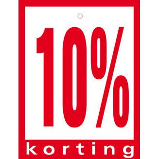 Klika - Hangetiket 60x80 mm 10% Rabatt 100 Stück