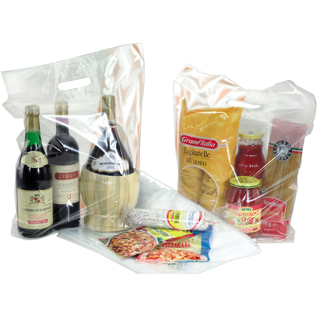 Klika - Sac | PEBD | dKT | 30x8x44cm | sac fourre-tout | transparent | 500 pièces