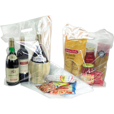 Klika - Tasche | LDPE | dKT | 30x8x44cm | Einkaufstasche | transparent | 500 Stück