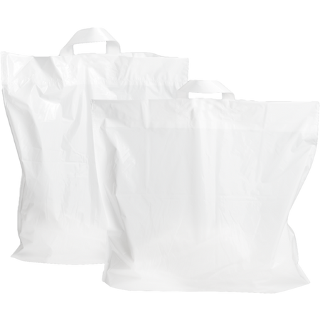 Klika -  Tas | LDPE | 55x 5x50cm | lusdraagtas | wit | 250 stuks
